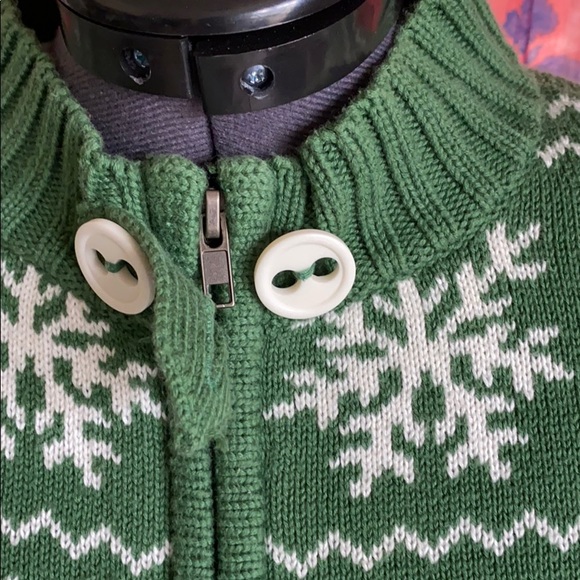 DC Kelly green 3/4 sleeve zippered sweater - Picture 6 of 8